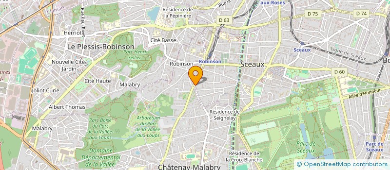 localisation de l'entreprise MADAME NESRINE MALAH à SCEAUX