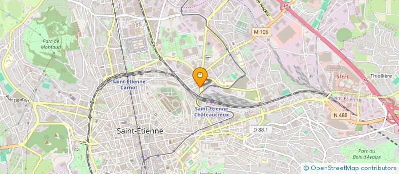 localisation de l'entreprise MADAME NESRINE MCHACHTI  SAINT-ETIENNE