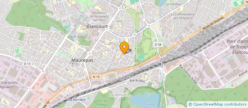 localisation de l'entreprise MADAME NESRINE OUACHTAR  ELANCOURT