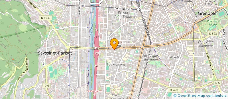 localisation de l'entreprise MADAME NESRINE RIGHI  GRENOBLE