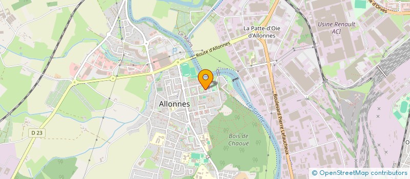 localisation de l'entreprise MADAME NESRINE SANGA  ALLONNES