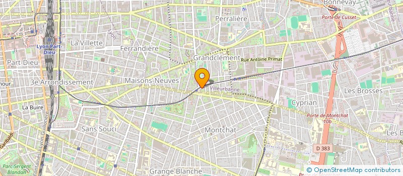 localisation de l'entreprise MADAME NESS KHALFI  VILLEURBANNE