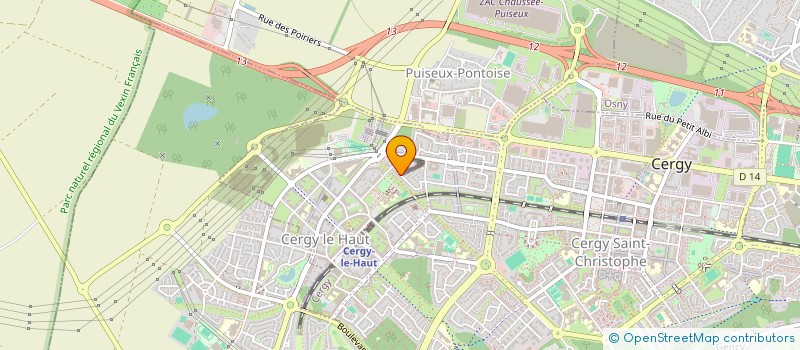 localisation de l'entreprise MADAME NESSA SAIFUN  CERGY