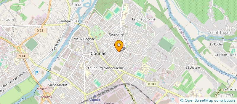 localisation de l'entreprise MADAME NESSIMA BANAMA à COGNAC