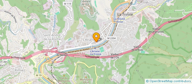 localisation de l'entreprise MADAME NESSRINE BELMENGOUD  NICE