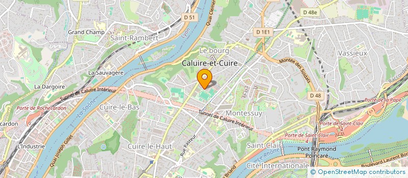 localisation de l'entreprise MADAME NESSRINE BEN SLAMA  CALUIRE-ET-CUIRE