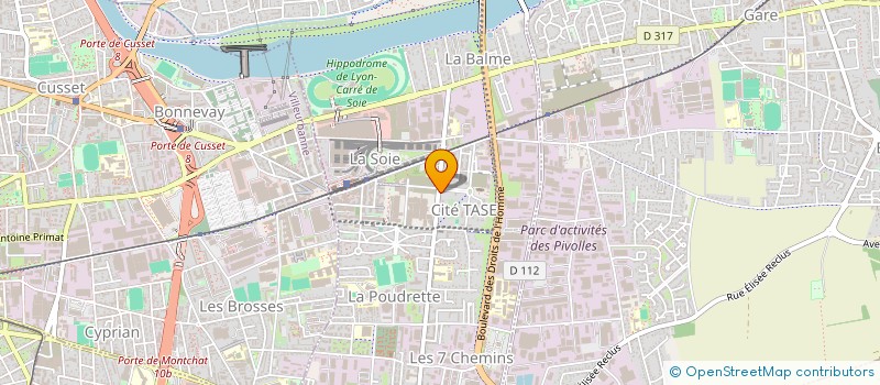 localisation de l'entreprise MADAME NESSRINE MEZOUARI  VAULX-EN-VELIN