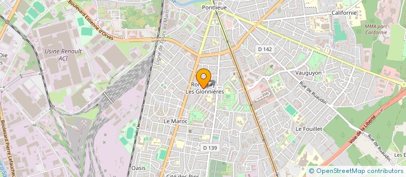 localisation de l'entreprise MADAME NESTA GUIRASSY  LE MANS