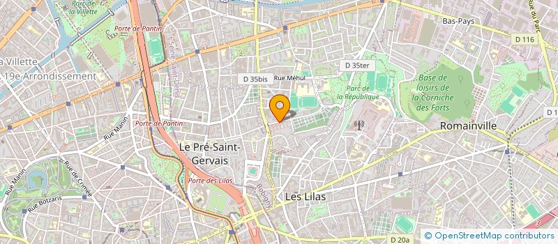 localisation de l'entreprise MADAME NESTABA SOUARE à PANTIN