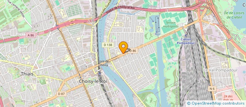 localisation de l'entreprise MADAME NETTIE ANDREW  CHOISY-LE-ROI