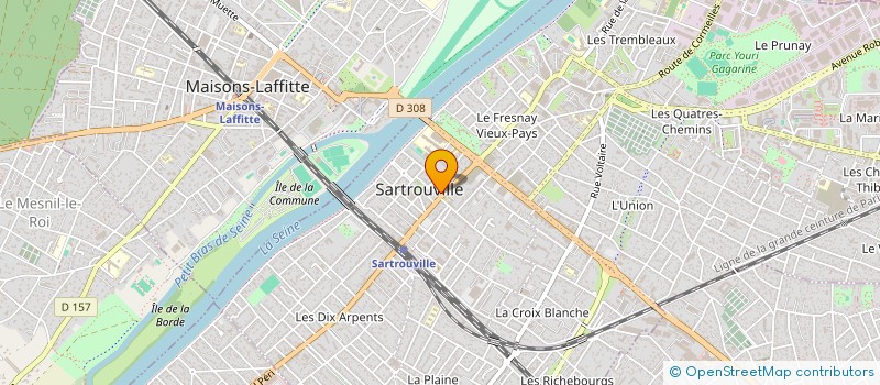 localisation de l'entreprise MADAME NETY BEHOUNDJA à SARTROUVILLE