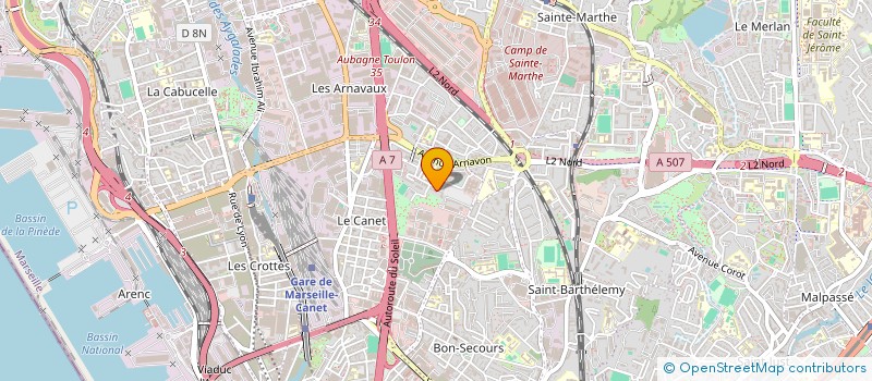 localisation de l'entreprise MADAME NEZHA BOUTOUBA  MARSEILLE