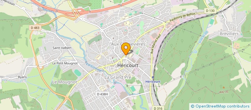 localisation de l'entreprise MADAME NEZHA OUATITI  HERICOURT