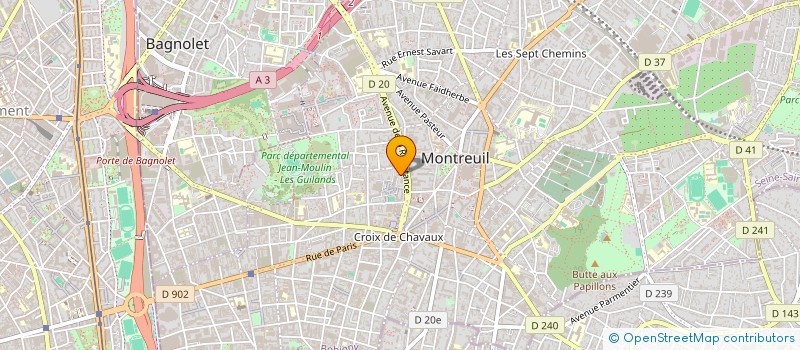 localisation de l'entreprise MADAME NGAH ABBE-TSALA à MONTREUIL