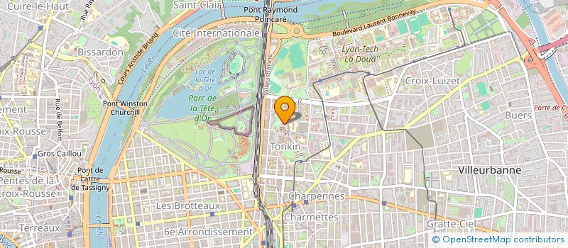 localisation de l'entreprise MADAME NGOC-SAM TRUONG  VILLEURBANNE