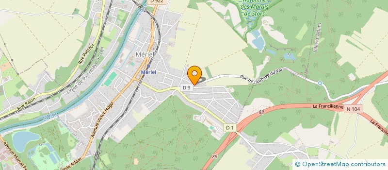 localisation de l'entreprise MADAME NIADRO KYBEHI  MERIEL