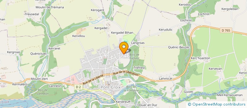 localisation de l'entreprise MADAME NIAKHANA DIOUF à PONT-CROIX