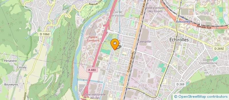 localisation de l'entreprise MADAME NIAMBE TANOH  ECHIROLLES