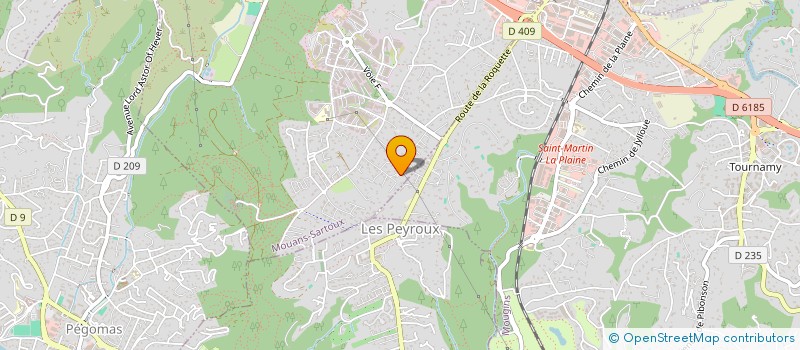 localisation de l'entreprise MADAME NIAMH COSTELLO  MOUANS-SARTOUX