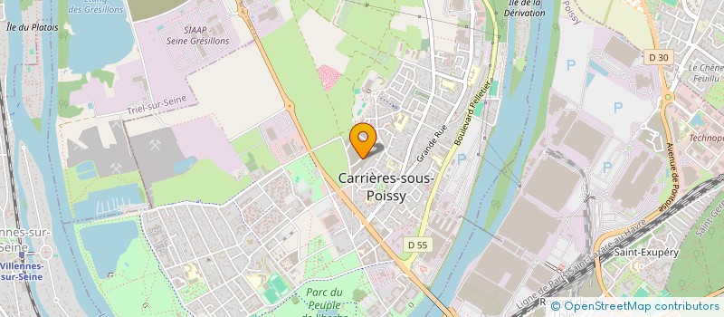 localisation de l'entreprise MADAME NIANGO TENJA DJANWA  CARRIERES-SOUS-POISSY