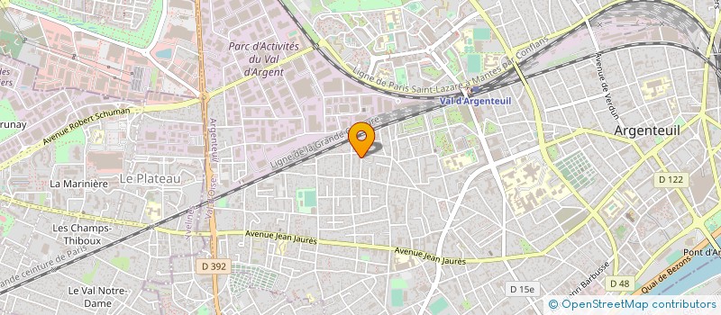 localisation de l'entreprise MADAME NIANTY YAO  ARGENTEUIL