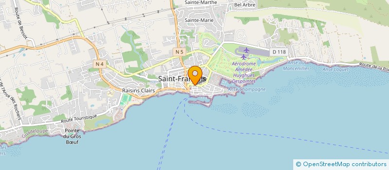 localisation de l'entreprise MADAME NICA GUILLAUME à SAINT-FRANCOIS