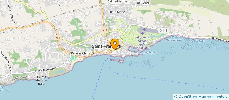 localisation de l'entreprise MADAME NICAURI LUNA à SAINT-FRANCOIS