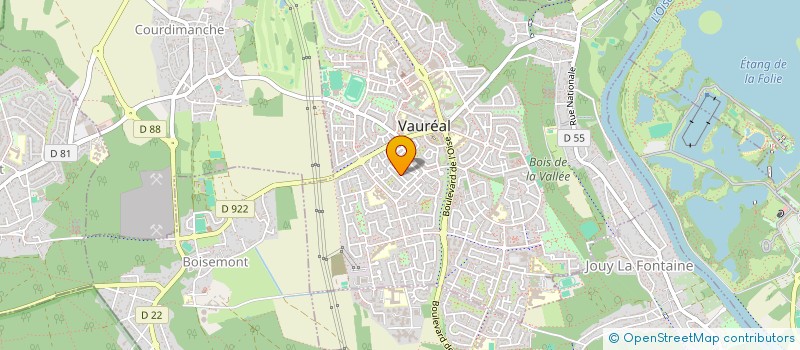 localisation de l'entreprise MADAME NICHA RAVINDRA ROUBANE  VAUREAL