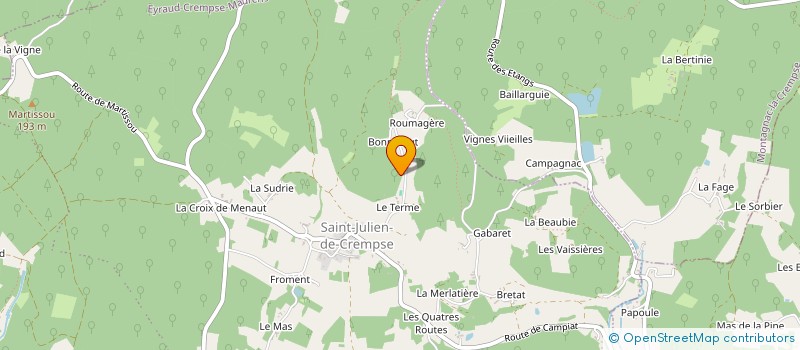 localisation de l'entreprise MADAME NICKY DERAEDT  ST MARTIN DES COMBES