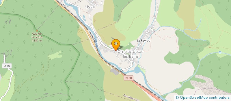 localisation de l'entreprise MADAME NICKY MERCIER à ORNOLAC-USSAT-LES-BAINS