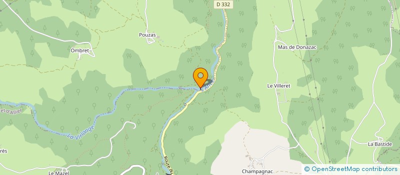 localisation de l'entreprise MADAME NICOEL CUBIZOLLES  SAUGUES