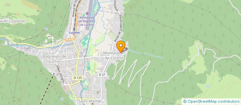 localisation de l'entreprise MADAME NICOLA BARHAM  MONTAUBAN-DE-LUCHON