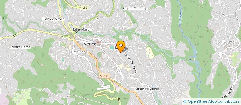 localisation de l'entreprise MADAME NICOLA CLARKE à VENCE