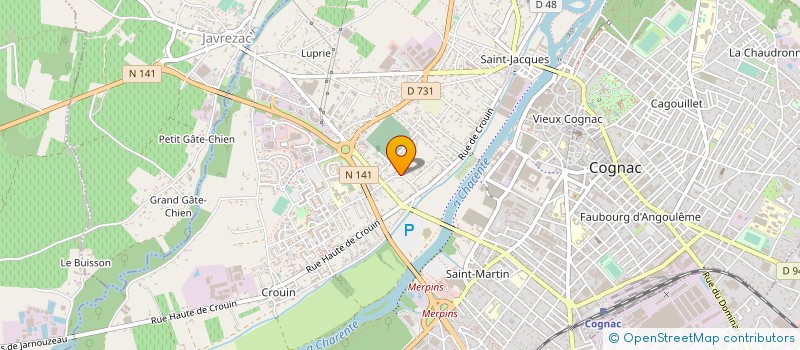 localisation de l'entreprise MADAME NICOLA JANE BROWN à COGNAC