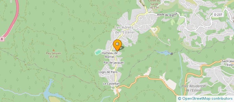 localisation de l'entreprise MADAME NICOLA KLEINBECK à LES ADRETS-DE-L'ESTEREL