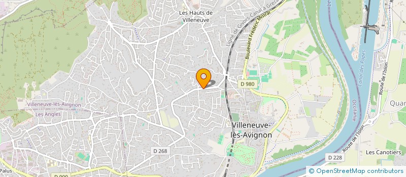 localisation de l'entreprise MADAME NICOLAS JEANNOT  VILLENEUVE-LES-AVIGNON