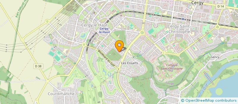 localisation de l'entreprise MADAME NICOLAS MANGEARD  CERGY