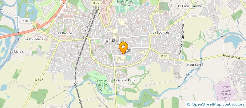 localisation de l'entreprise MADAME NICOLE ACCAULT  BRUZ