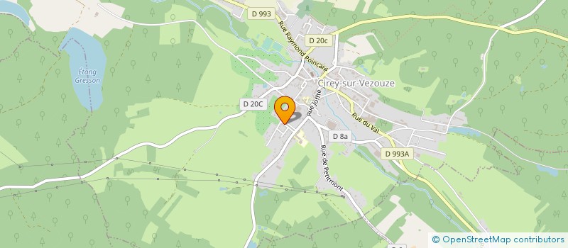 localisation de l'entreprise MADAME NICOLE ALINE CLAUDET LEPLATRE  CIREY-SUR-VEZOUZE