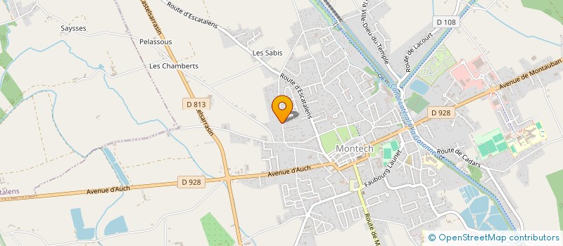 localisation de l'entreprise MADAME NICOLE ALLIAS  MONTECH