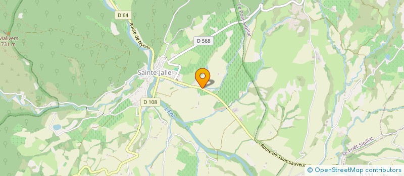 localisation de l'entreprise MADAME NICOLE ALLY  LA MOTTE-CHALANCON