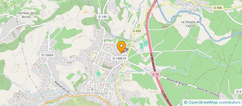 localisation de l'entreprise MADAME NICOLE ALMERAS  CLERMONT L HERAULT