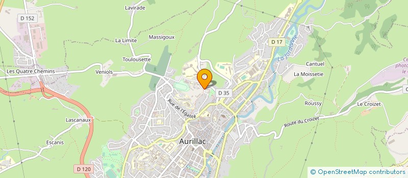 localisation de l'entreprise MADAME NICOLE ALRIC à AURILLAC
