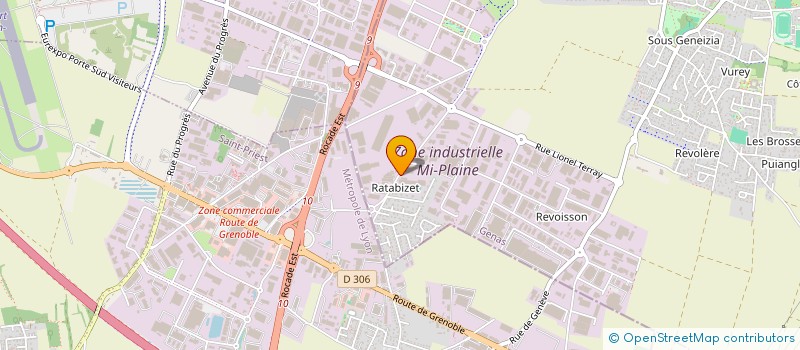 localisation de l'entreprise MADAME NICOLE AMSELLEM  GENAS