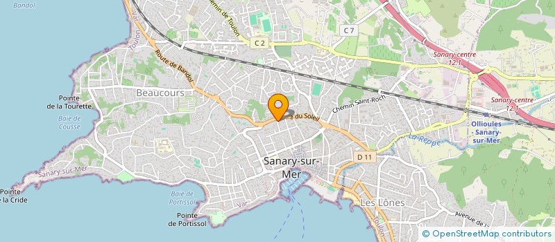 localisation de l'entreprise MADAME NICOLE ANDRAUD  SANARY-SUR-MER