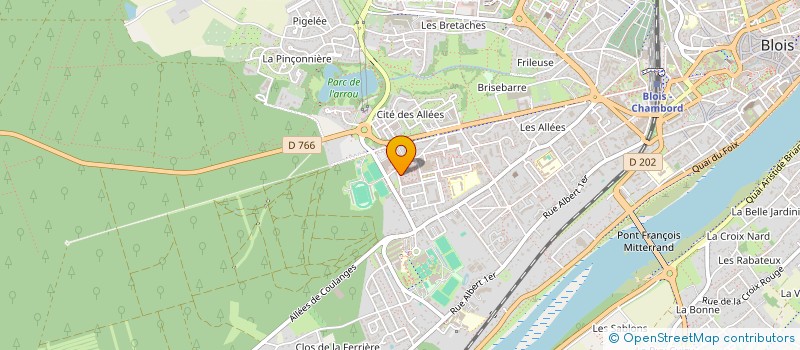 localisation de l'entreprise MADAME NICOLE ANIAMBOSSOU  BLOIS