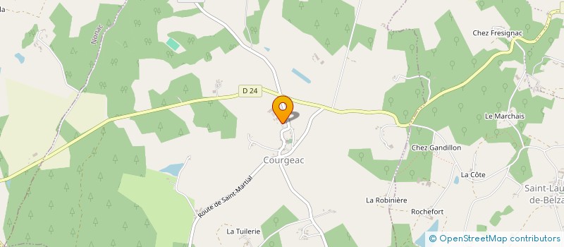 localisation de l'entreprise MADAME NICOLE ANTOINE à COURGEAC
