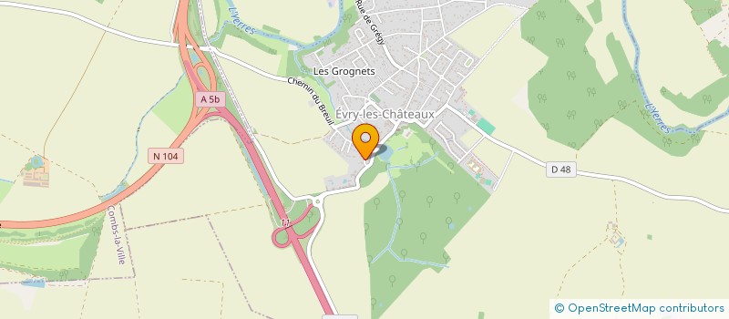 localisation de l'entreprise MADAME NICOLE ARTINS  EVRY-GREGY-SUR-YERRE