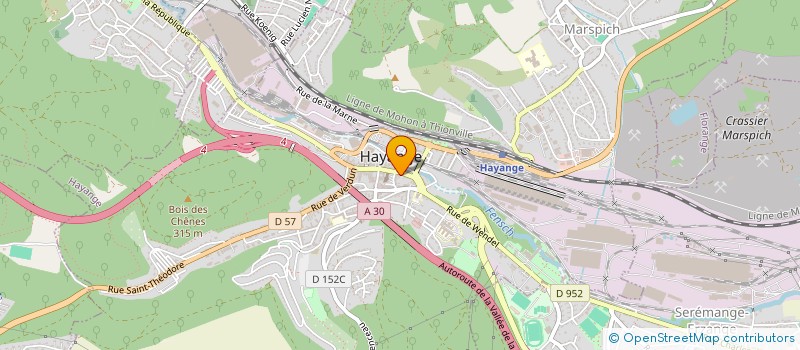 localisation de l'entreprise MADAME NICOLE ARTISSON  HAYANGE