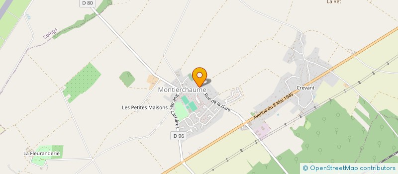 localisation de l'entreprise MADAME NICOLE AUGAY à MONTIERCHAUME